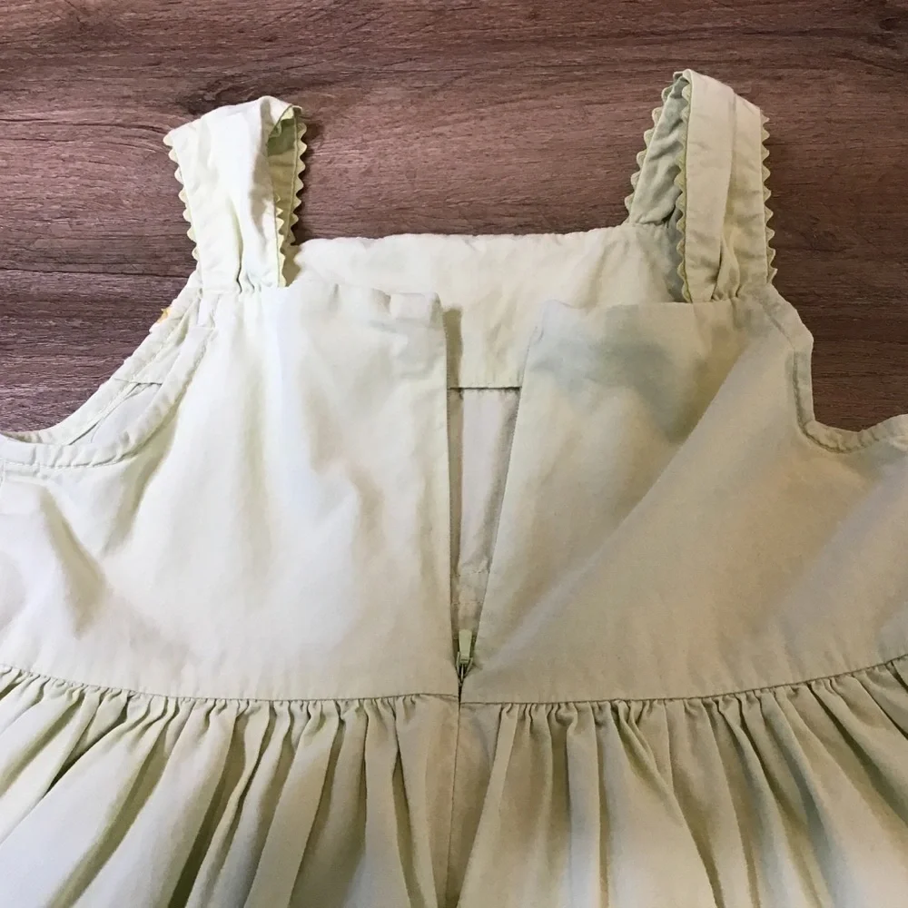 GYMBOREE Dress Size 4 Easter Spring Summer Sun Tank Ric Rac Cotton